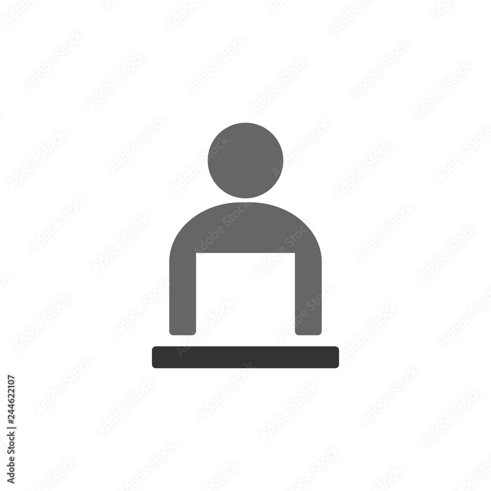 employee, work icon. Element of marketing icon for mobile concept and web apps. Detailed employee, work can be used for web and mobile