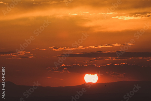 tramonto nell ora d oro