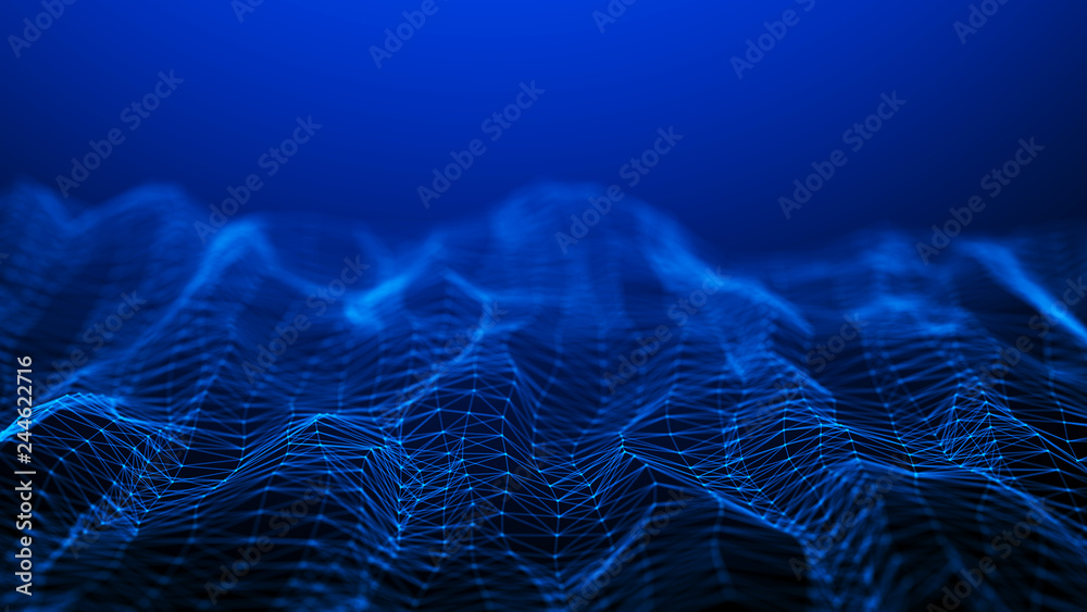 Network connection dots and lines. Technology background. Plexus. Big data background. 3d rendering. Network connection dots and lines. Technology background. Plexus. Big data background. 3d rendering.