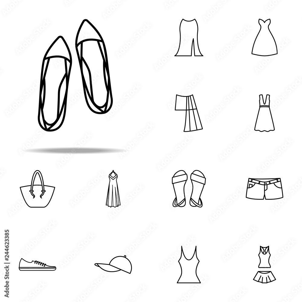 sandals icon. Summer Clothes icons universal set for web and mobile sandals icon. Summer Clothes icons universal set for web and mobile