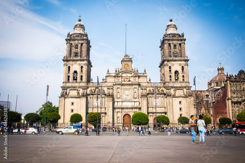 Cathedral in the Zocalo (City Square) in Mexico City © Xhico