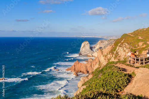 Pedra da Ursa vista do Cabo da Roca em Sintra Portugal