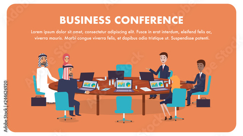 Illustration International Business Conference
