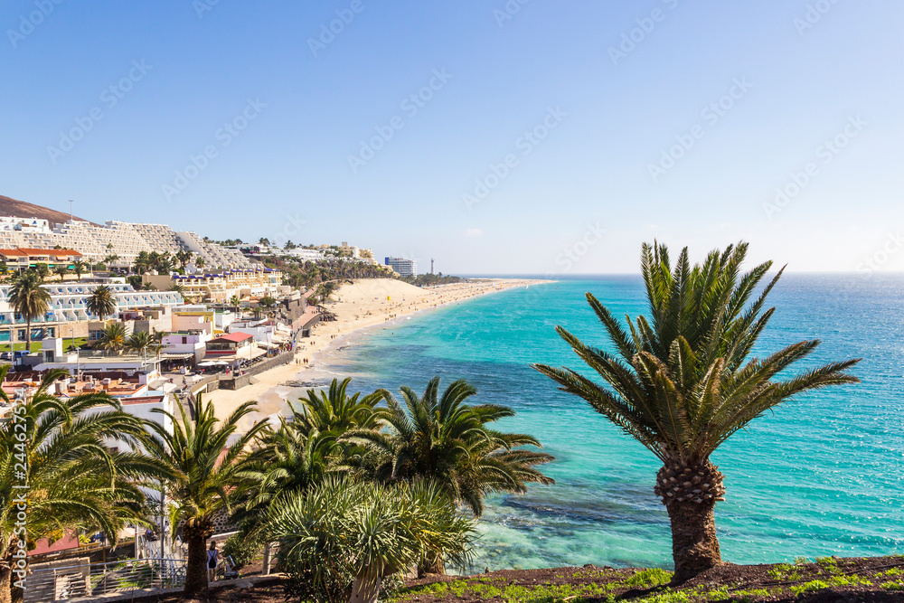 Beach of Morro Jable, Fuerteventura, Canary islands