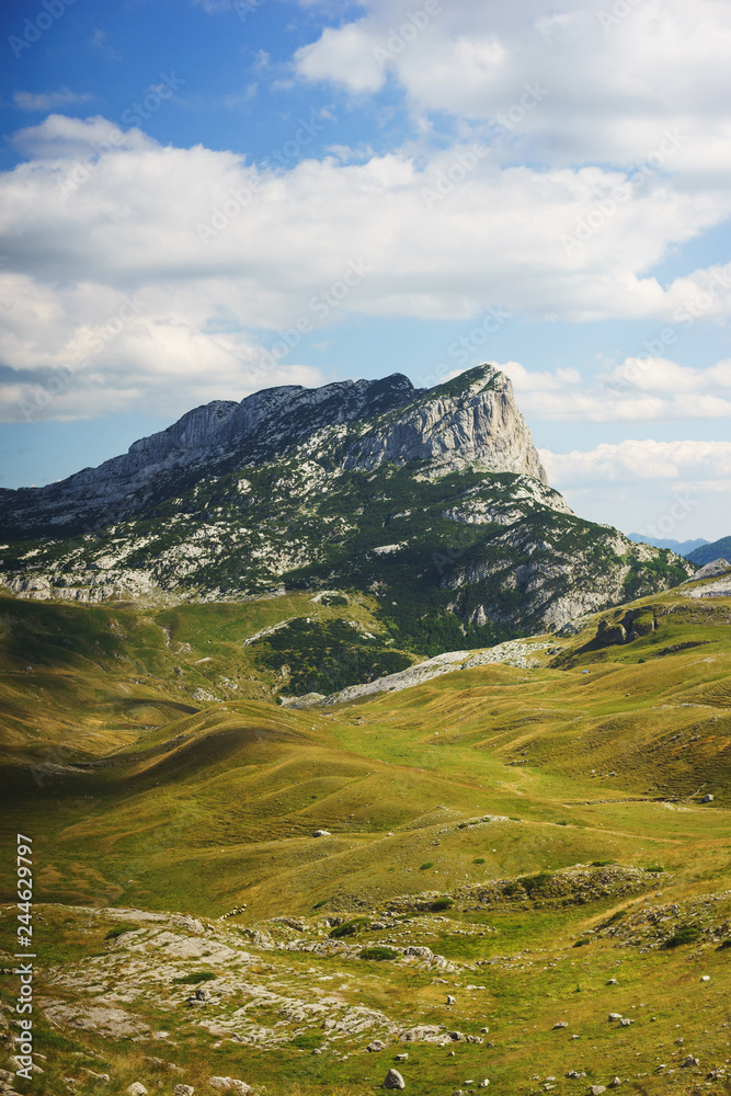Naklejka premium Peak mountain pass 