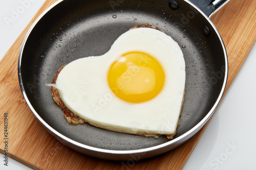 Pan with fried egg