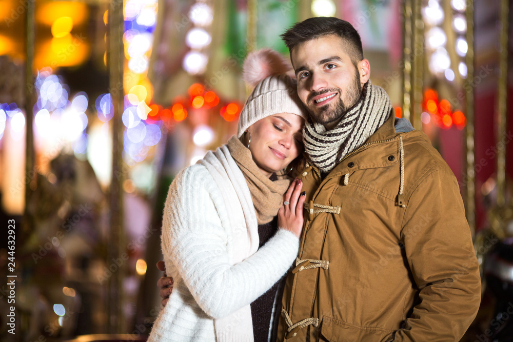 Happy young couple in love