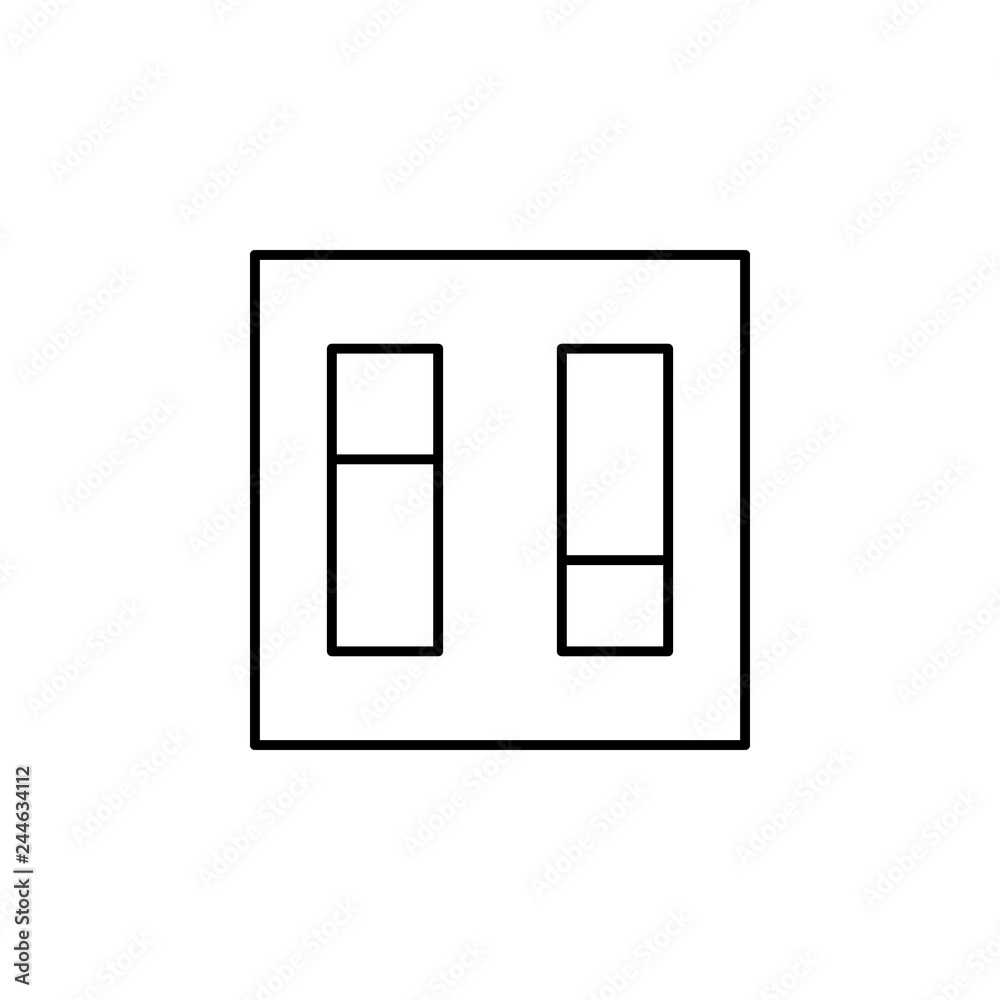 electricity, light switch icon. Element of electricity for mobile concept and web apps illustration