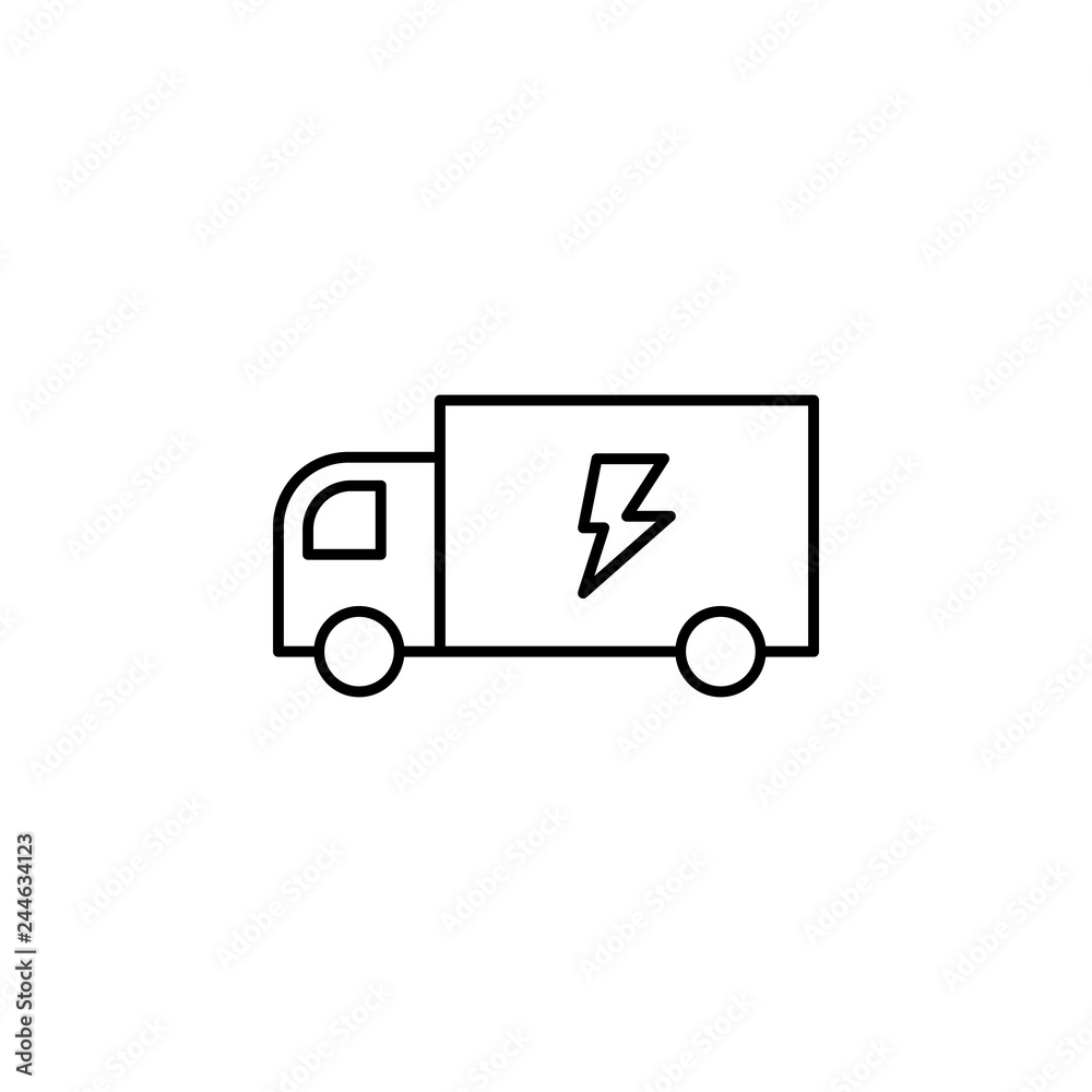 electricity, truck icon. Element of electricity for mobile concept and web apps illustration electricity, truck icon. Element of electricity for mobile concept and web apps illustration