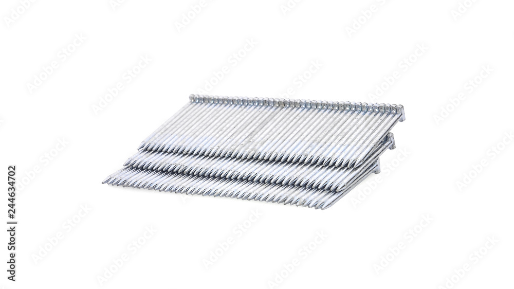 Concrete nails isolated on a white background. Concrete nails isolated on a white background.