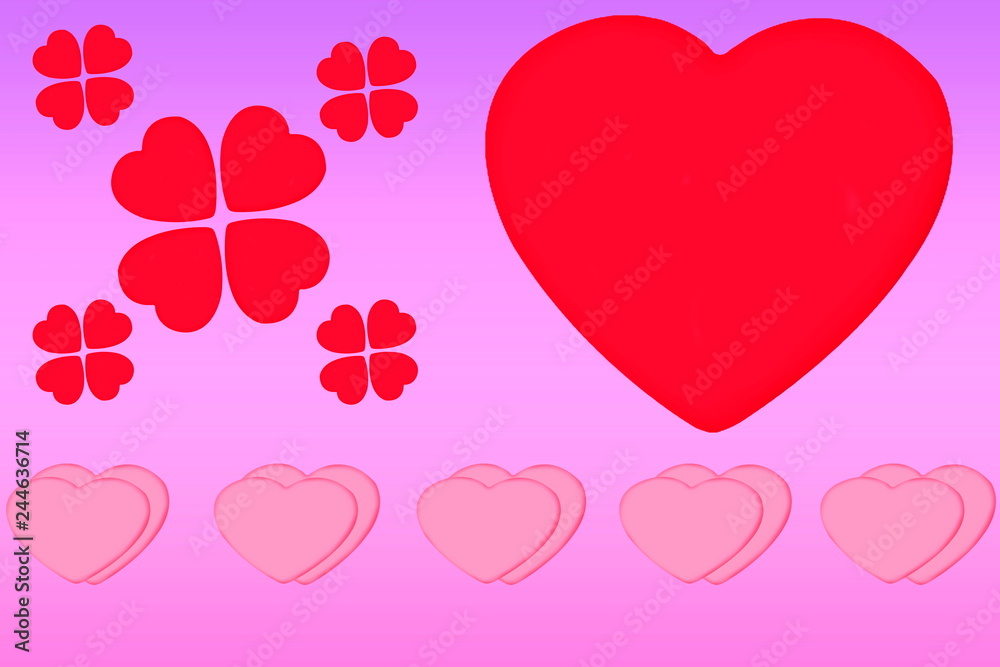 Red Heart icon,Symbol of Love and Valentine's Day,wedding or romantic design background.