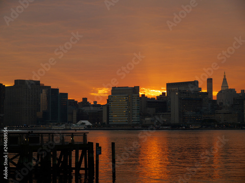 East River Manhattan Sunset
