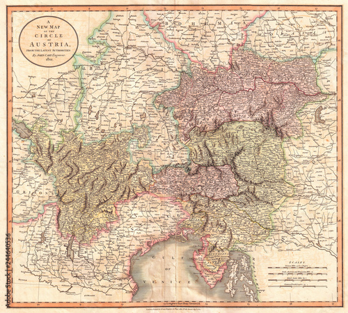 1801  Cary Map of Austria  John Cary  1754     1835  English cartographer