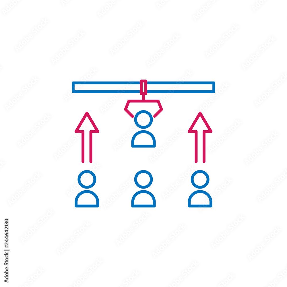 Job resume, recruitment 2 colored line icon. Simple colored element icon. Job resume, recruitment outline symbol design icon from job resume set Job resume, recruitment 2 colored line icon. Simple colored element icon. Job resume, recruitment outline symbol design icon from job resume set