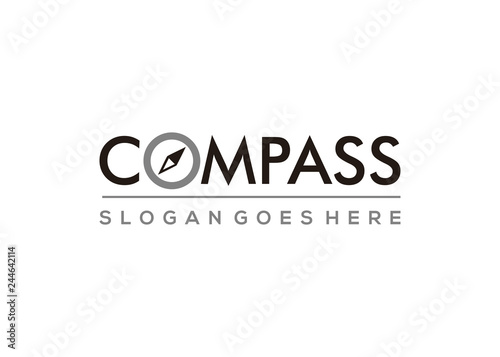 compass business company vector illustration