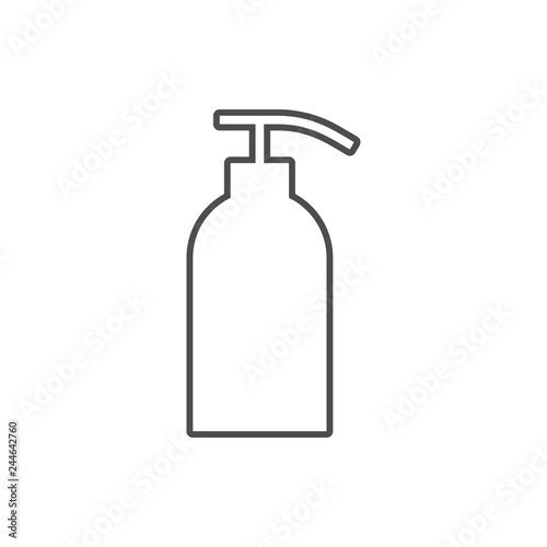 hand cream icon. Element of cyber security for mobile concept and web apps icon. Thin line icon for website design and development, app development