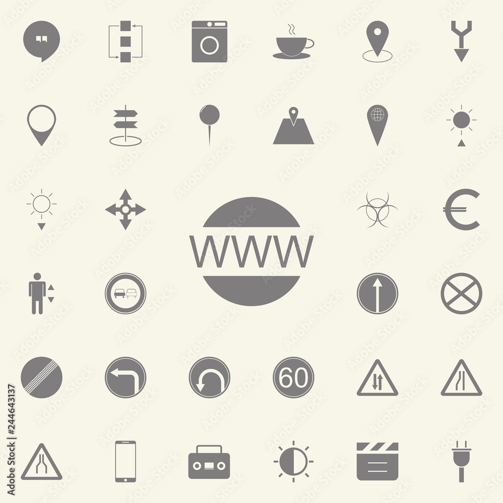 Www web icon. web icons universal set for web and mobile Www web icon. web icons universal set for web and mobile