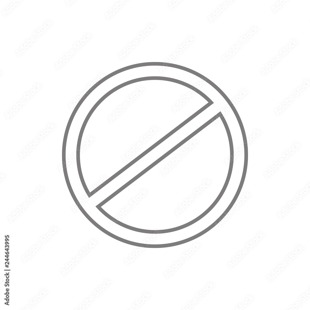 restricted, vector design site icon. Element of cyber security for mobile concept and web apps icon. Thin line icon for website design and development, app development restricted, vector design site icon. Element of cyber security for mobile concept and web apps icon. Thin line icon for website design and development, app development