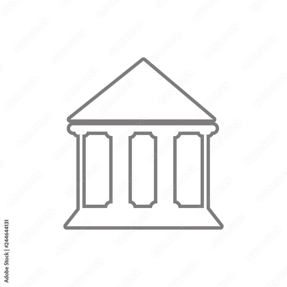 court building icon. Element of cyber security for mobile concept and web apps icon. Thin line icon for website design and development, app development court building icon. Element of cyber security for mobile concept and web apps icon. Thin line icon for website design and development, app development