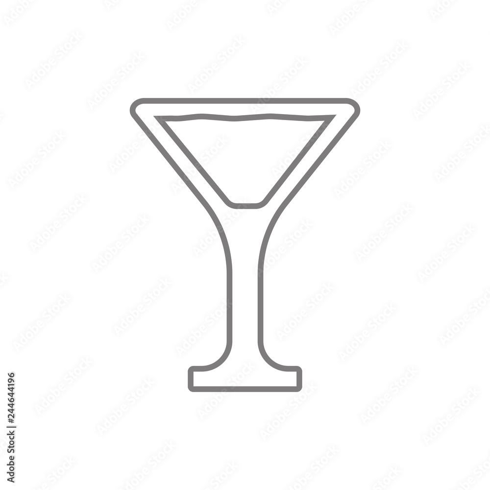 Martini glass icon. Element of cyber security for mobile concept and web apps icon. Thin line icon for website design and development, app development Martini glass icon. Element of cyber security for mobile concept and web apps icon. Thin line icon for website design and development, app development