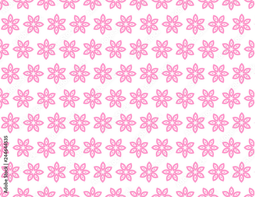 flowers seamless pattern beauty wallpaper art design vector illustration