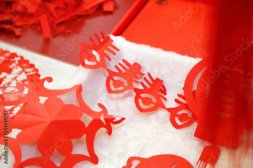Wall Mural Paper cutting china new Year