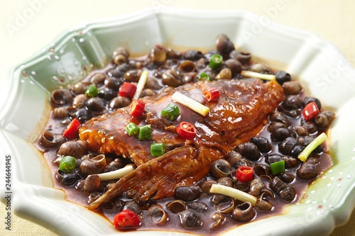 Delicious Chinese cuisine, Snail fish head photo