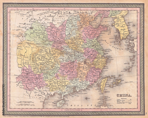 1853, Mitchell Map of China