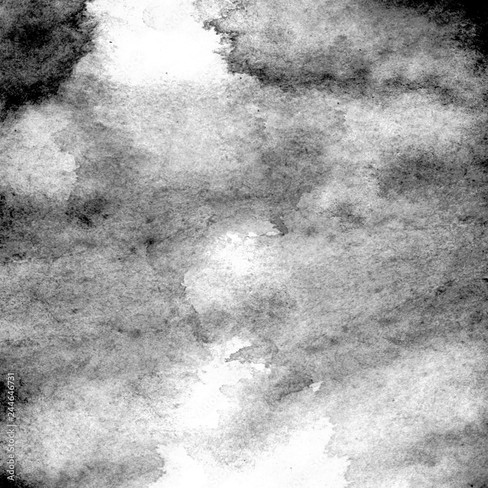Abstract Black Splashes On White Watercolor Paper. Monochrome Image. Stock  Photo, Picture and Royalty Free Image. Image 89722347.