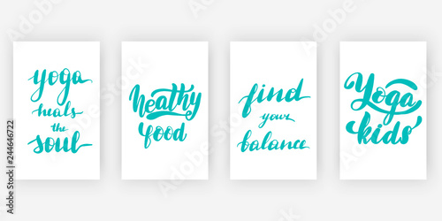 Yoga heals the soul. Healthy