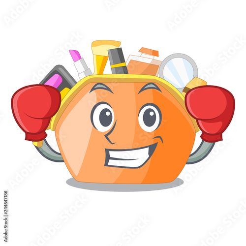 Boxing cosmetic bag in the character shape
