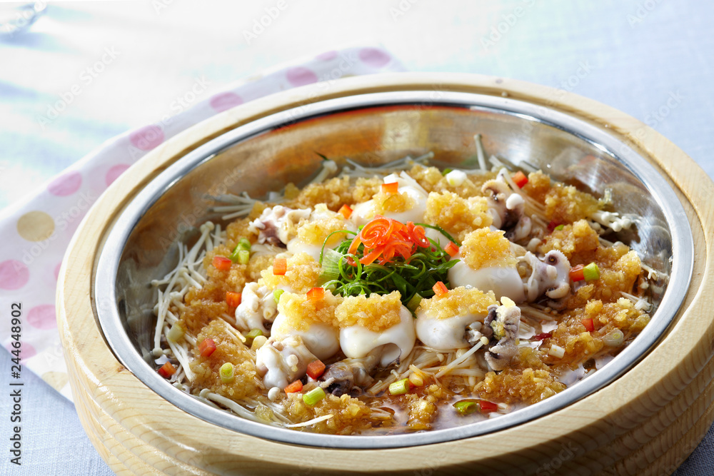 Delicious Chinese food, steamed fish with chili
Delicious Chinese food, steamed fish with chili