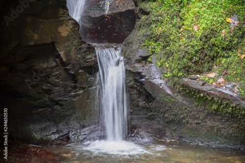 Waterfall at St Nectans´ Glenn near Tintagel in northern Cornwall, UK. photo