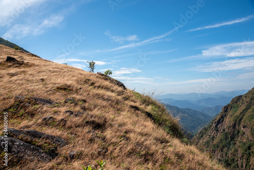 summer mountain landscape nature view in northern of Thailand