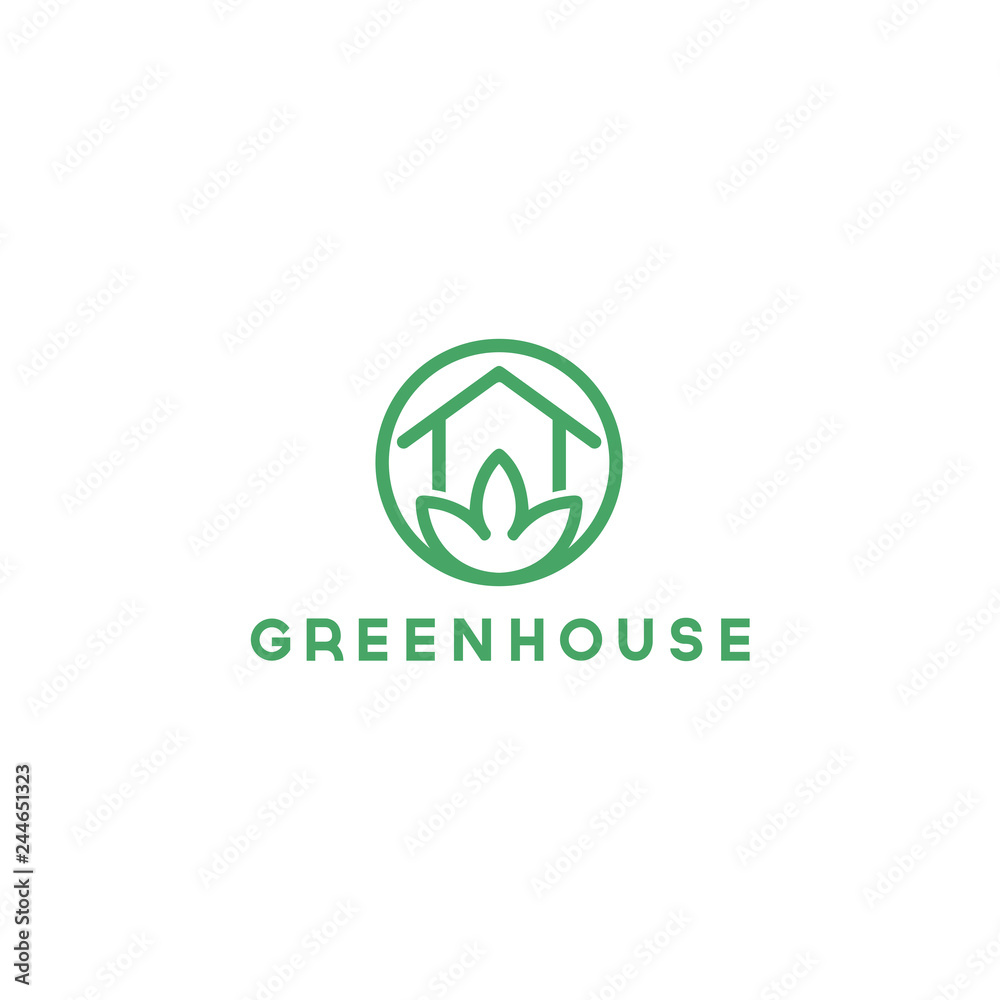 Fototapeta premium tree home logo icon