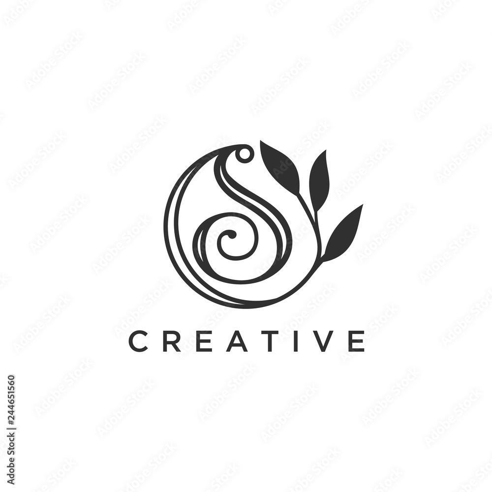 The letter S, Beautiful vector logo design inspiration