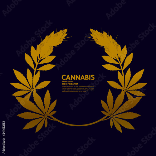 Cannabis for medical vector.