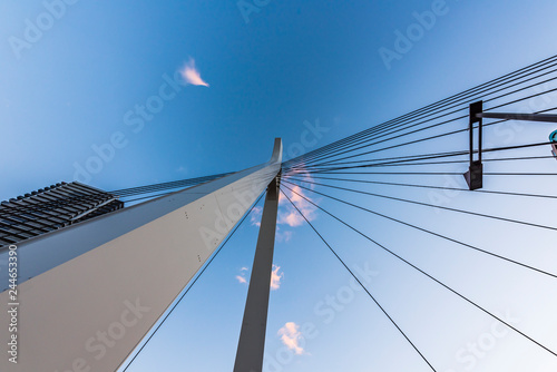 Fototapeta Naklejka Na Ścianę i Meble -  つり橋の支柱　Suspension bridge
