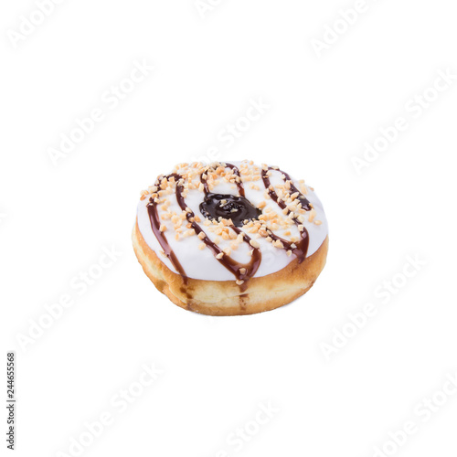 donut or donut isolated on white background.