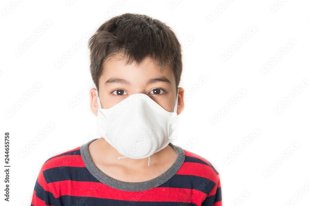Little boy using Dust Respirator Folding Protection Mask PM2.5 Ear Head Hang Little boy using Dust Respirator Folding Protection Mask PM2.5 Ear Head Hang