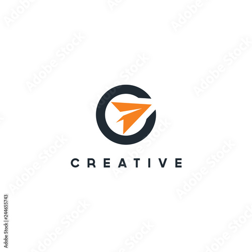 Leisure travel logo template. Tourism emblem, leisure center 