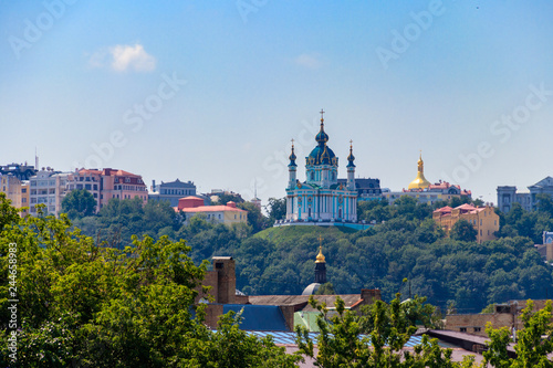 Saint Andrew orthodox church in Kyiv, Ukraine