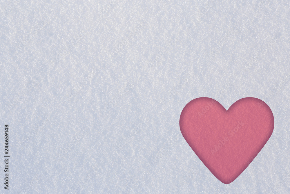 valentine on abstract snowy background valentine on abstract snowy background
