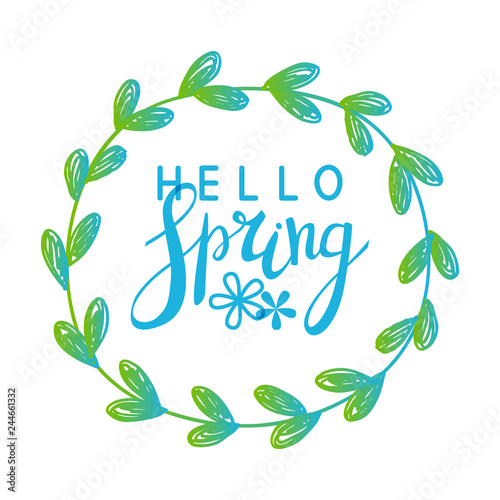 Spring floral frame for Your design