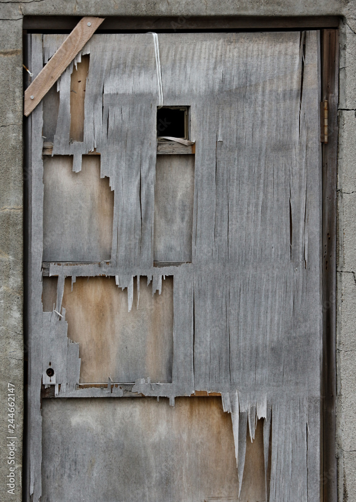 a old ruin broken wood door. a old ruin broken wood door.