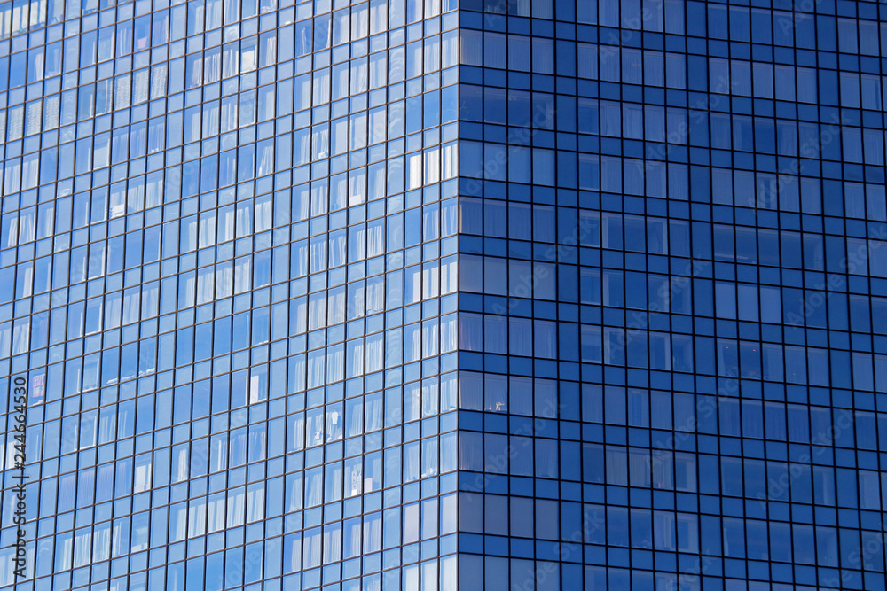 Walls of glass-covered buildings Walls of glass-covered buildings