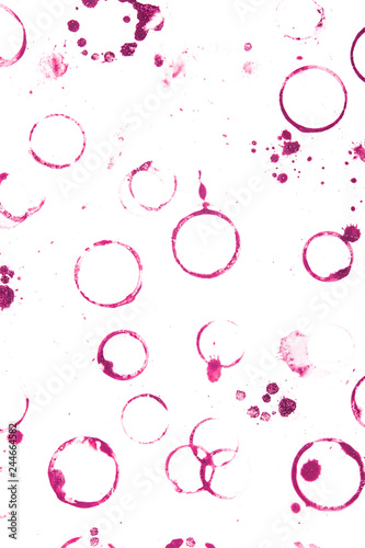 wine stains white background