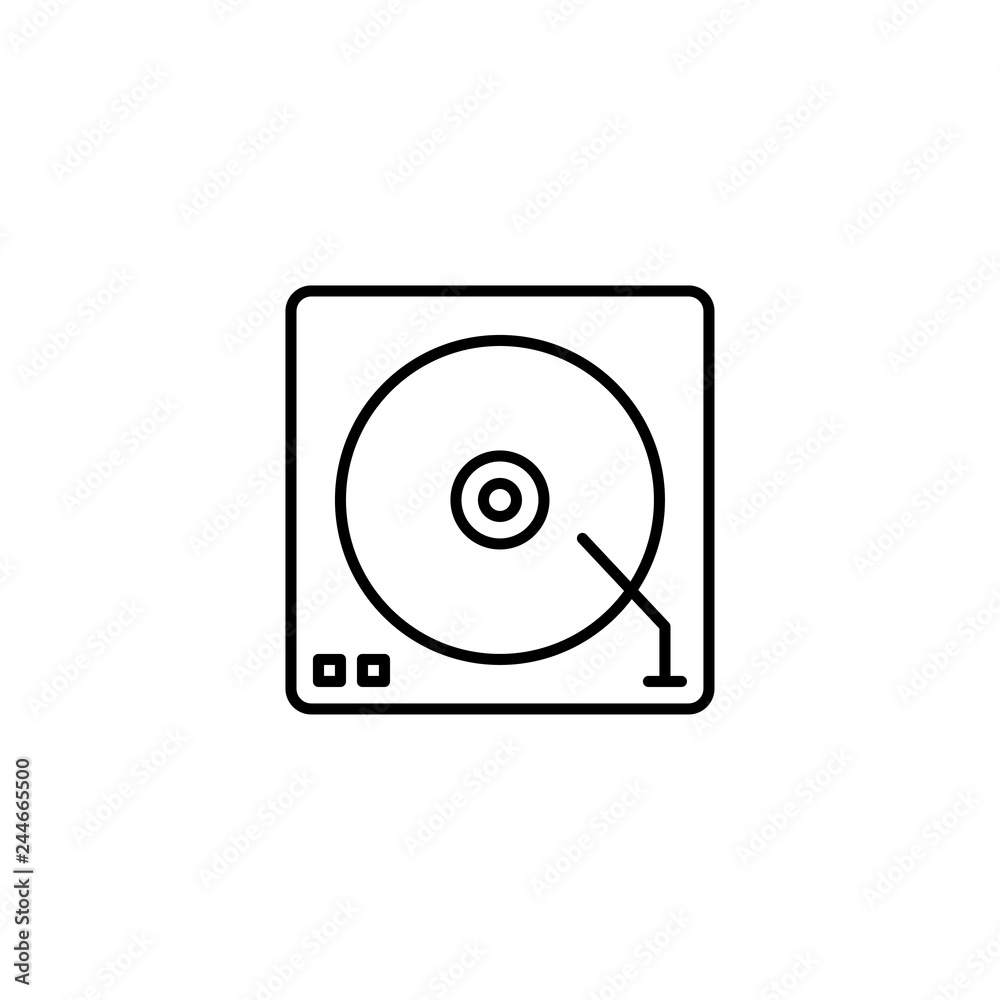 DJ icon vector DJ icon vector