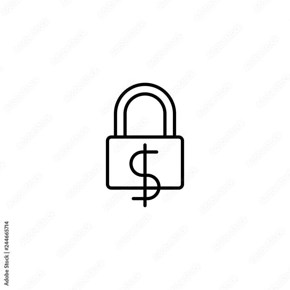 money lock icon vector money lock icon vector