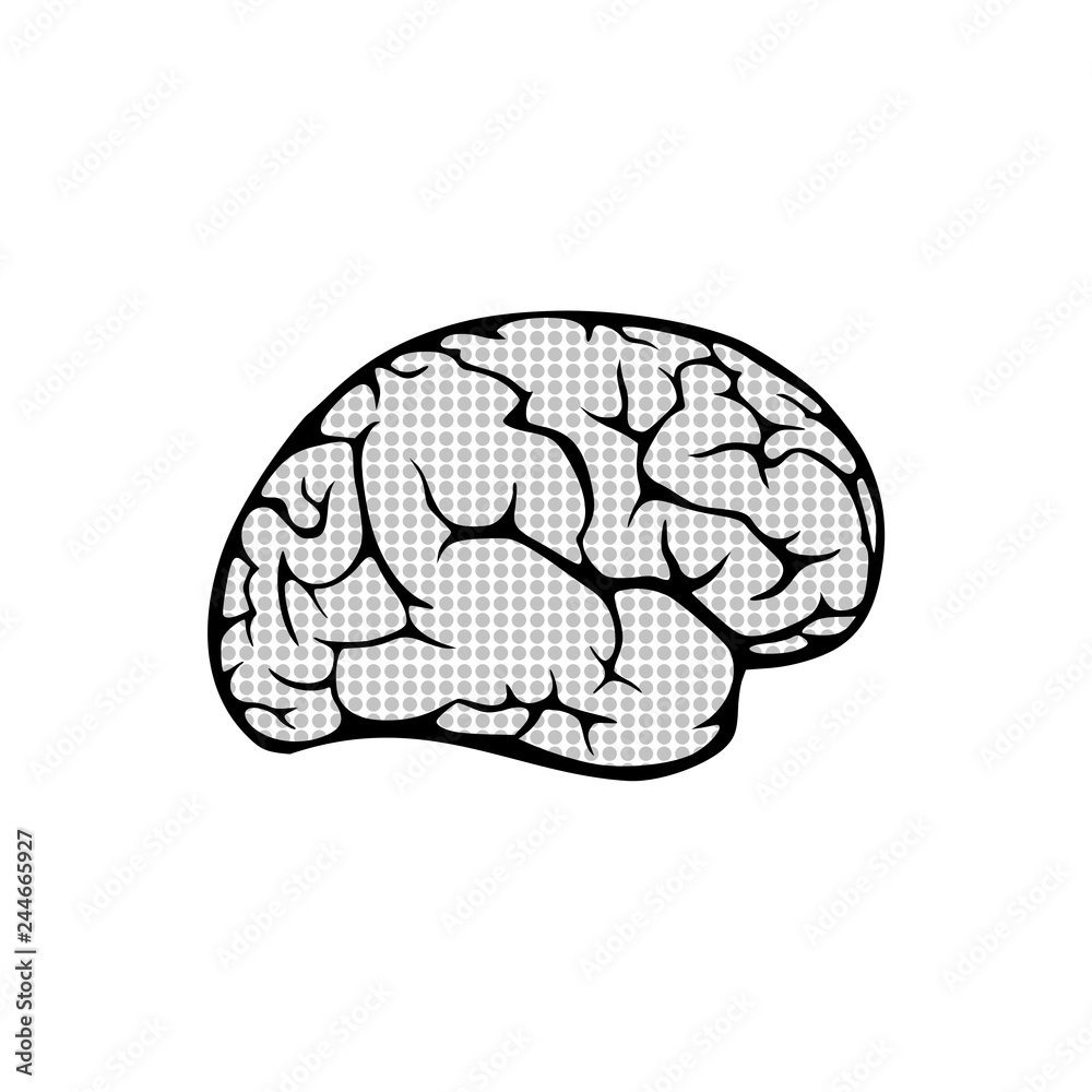 Abstract brain icon or logo Abstract brain icon or logo